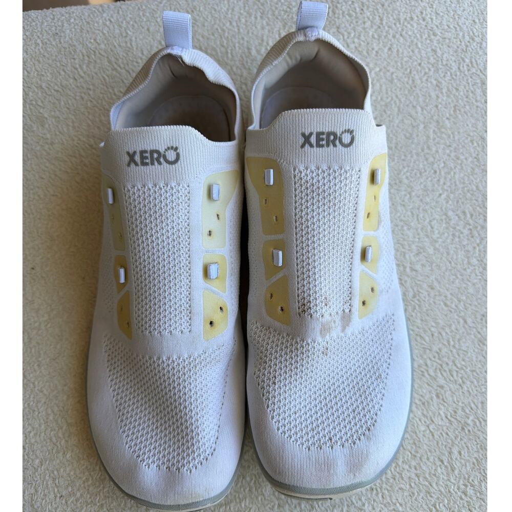 Xero Shoes 11 White Nexus Knit Sneakers READ Barefoot Minimalist